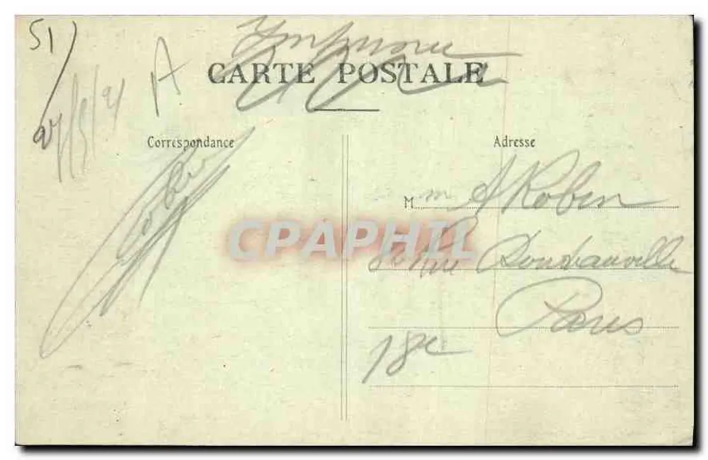 Montmirail (Marne) — O Castelo — Editor: Chevaux-Thied - Verso