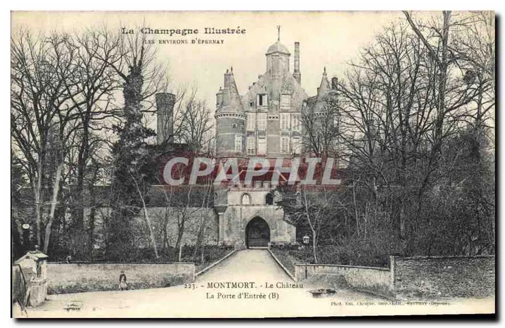 Montmort - Schloss, Eingangstor (B) — La Champagne Illustrée, Nr. 223 - Vorderseite