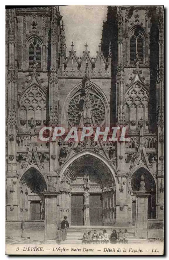 L'ÉPINE — L'Église Notre Dame — Détail de la Façade — LL. - Vorderseite