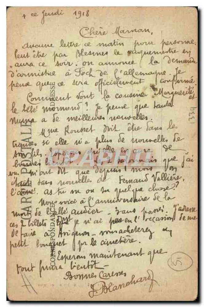 Jalons-les-Vignes — Interior da Igreja (Estilo Gótico) — Éd. Hoffmann, editor - Verso