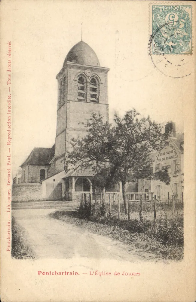 Pontchartrain — L'Église de Jouars — éditeur Paul Ternard - Frente