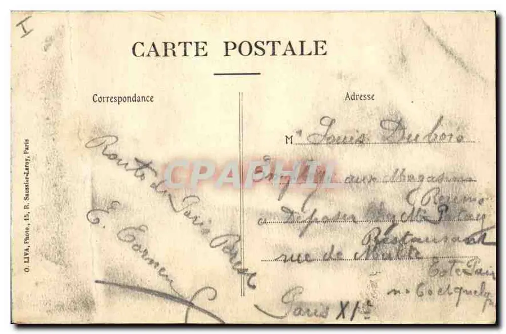 Pontchartrain (S.-et-O.) — Die Wasserstelle und das Schloss — Fréville, bucalist, Pontchartrain - Rückseite