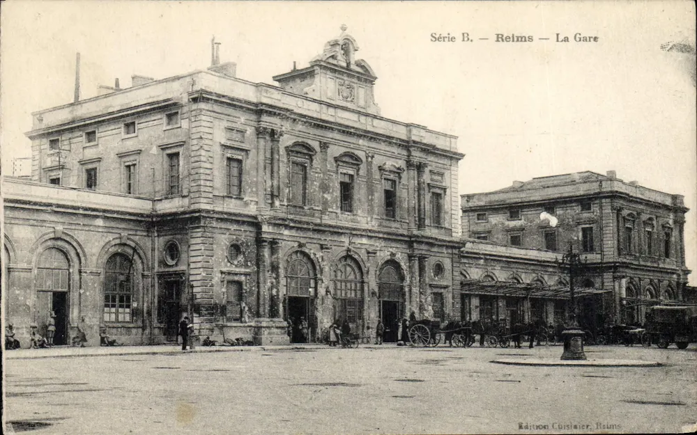 Reims — A Estação — Edição Cuisnier, Reims - Frente