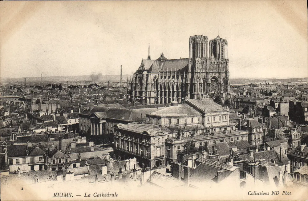 Reims — A Catedral — Collections ND Phot - Frente