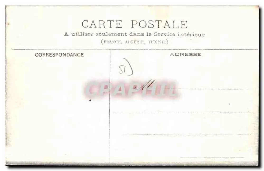 Boursault — Het Kasteel gezien vanaf de Vlakte — La Champagne Illustrée, n°651 - Achterkant