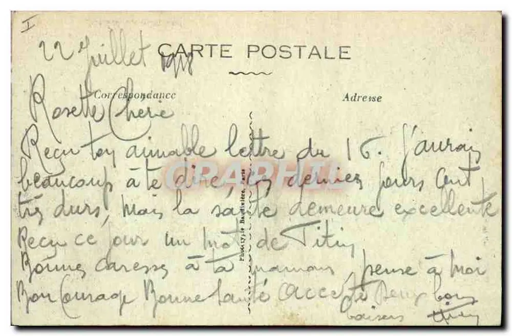Montmihail (Morbihan) — O Castelo — Ed. Journier, Café de la Paix - Verso