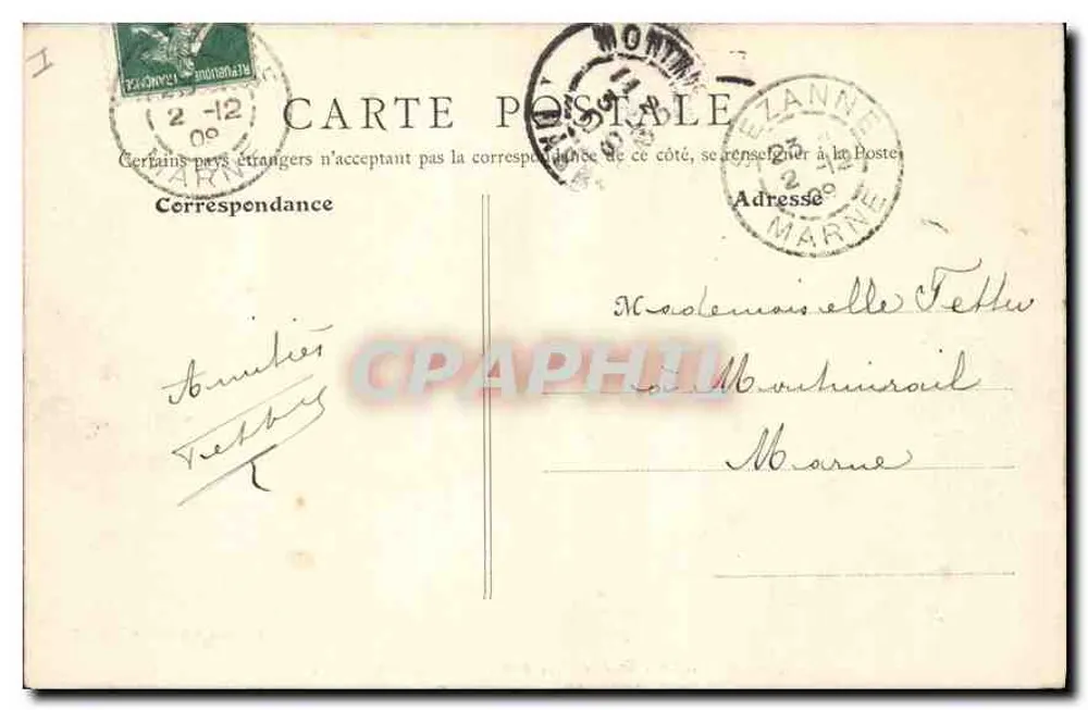 Schloss Montmort - Die Wachstube — Künstleredition E.R.T. Nr. 23 - Rückseite