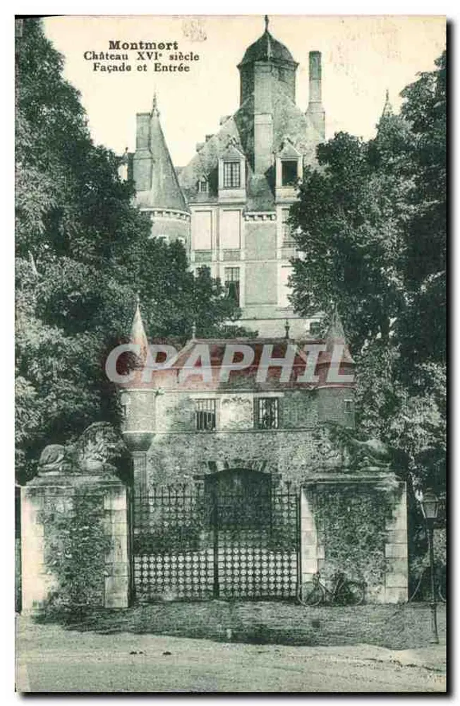 Montmort — Schloss des 16. Jahrhunderts — Fassade und Eingang - Vorderseite