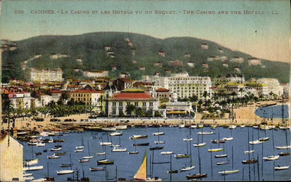CANNES - Der Casino und Hotels von Suquet - LL - Vorderseite