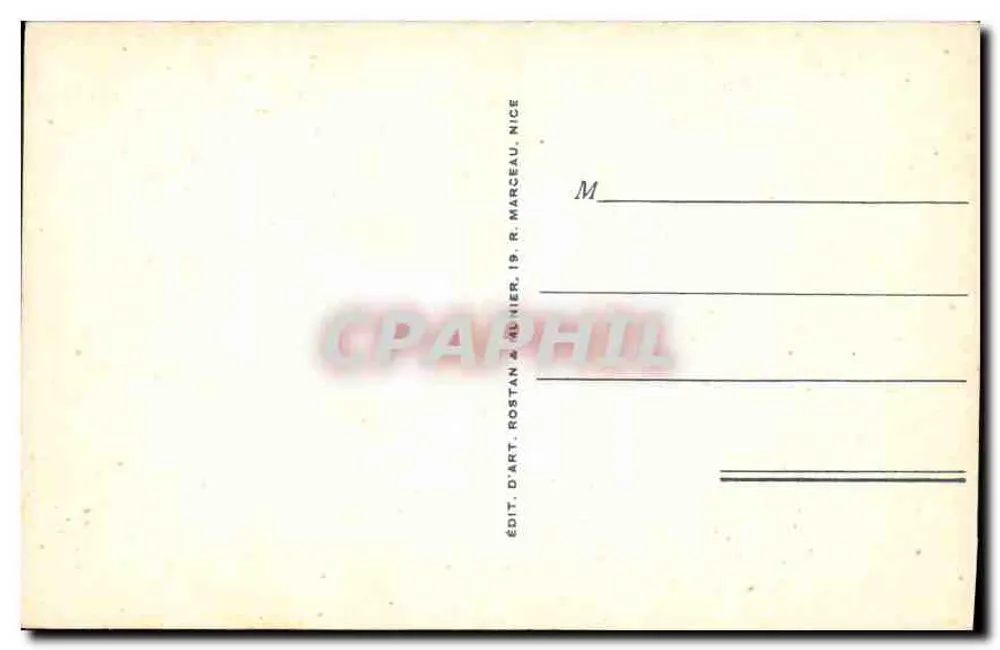 CANNES - Promenade de la Croisette. RM — 544 — Editore R.M. (R. Marceau) - Verso