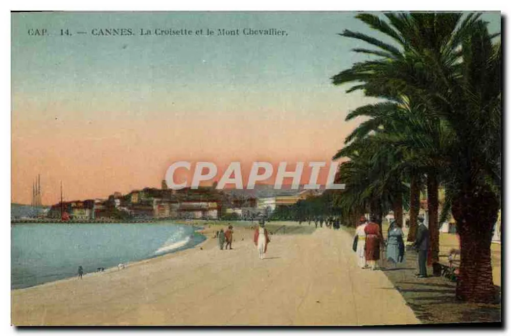 Cannes. La Croisette und Mont Chevallier — CAP. 14 — Verlag CAP - Vorderseite