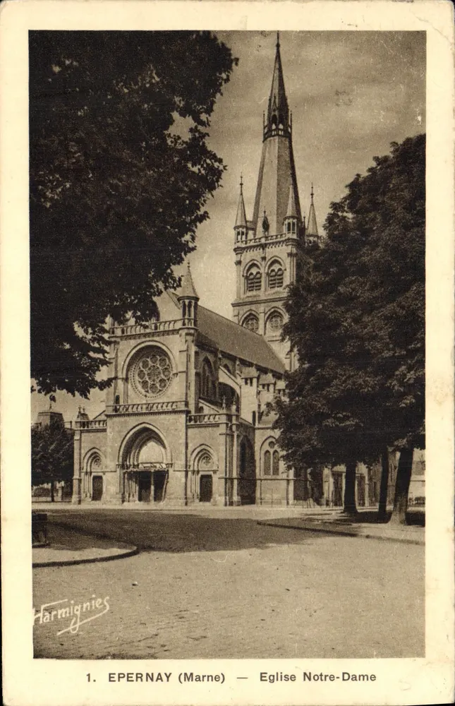 Epernay (Marne) — Église Notre-Dame - Voorkant