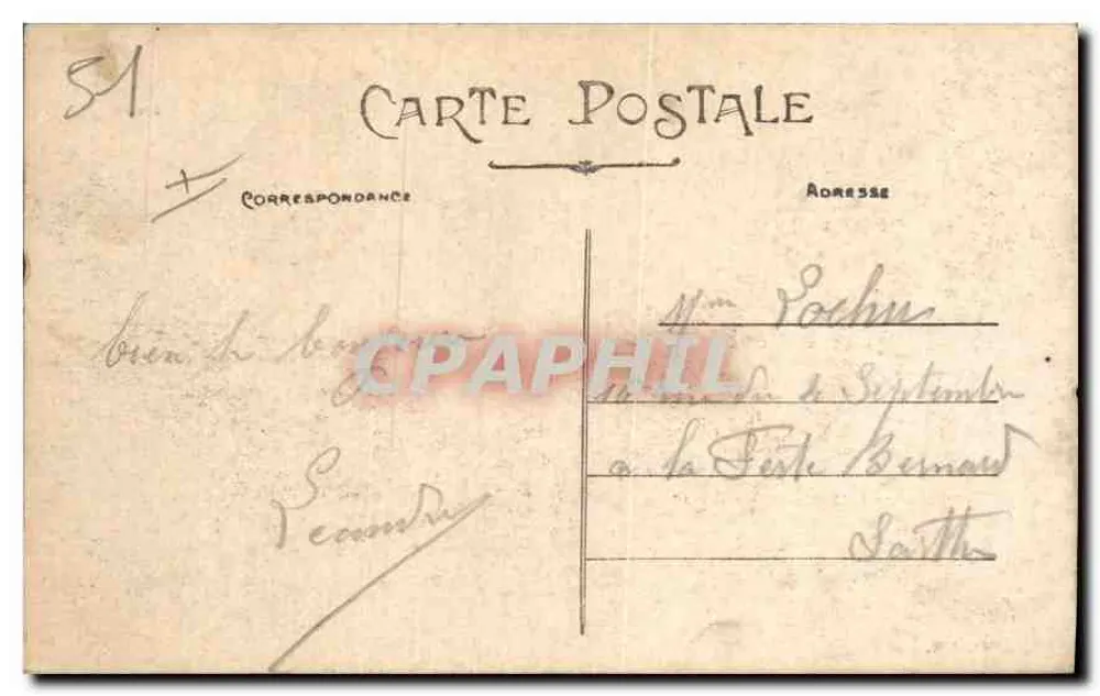 Epernay — Castelo de Pékin — Edit. J.B. - Verso