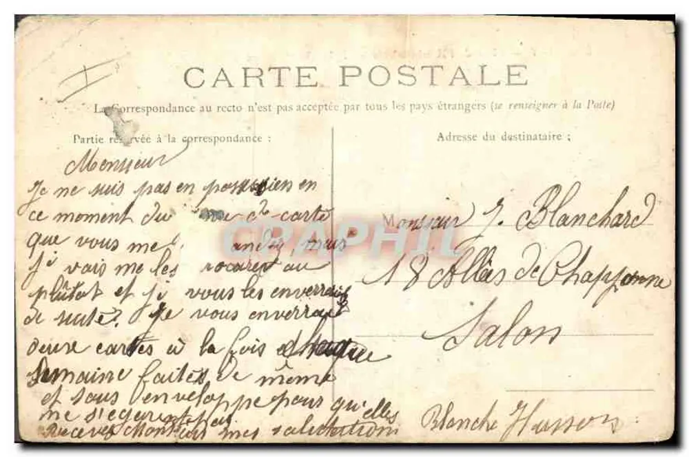 ÉPERNAY — Platz des Rathauses — Kirche Notre-Dame — Sammlung der Nouvelles Galeries - Rückseite