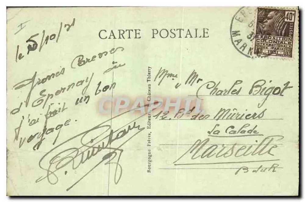 Épernay (Marne) — Château de Pékin — Édit. J. B. - Verso