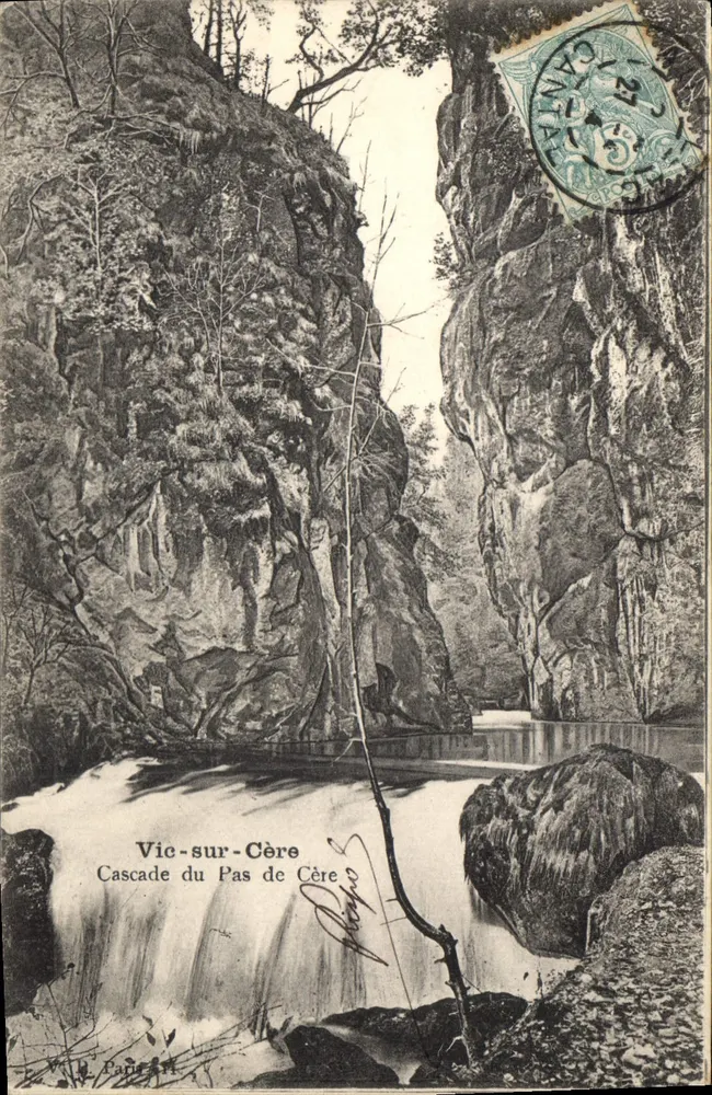 Vic-sur-Cère — Cachoeira do Pas de Cère — editor J. Pancer - Frente