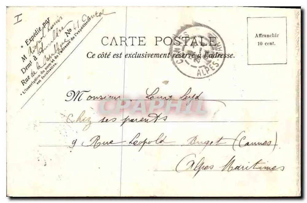 Vic-sur-Cère — Cachoeira do Pas de Cère — editor J. Pancer - Verso