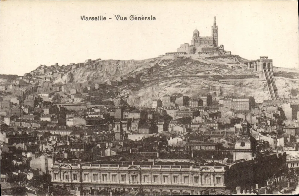 Marseille — Vue Générale — Éditeur : Imprimerie de la Côte d'Azur - Frente