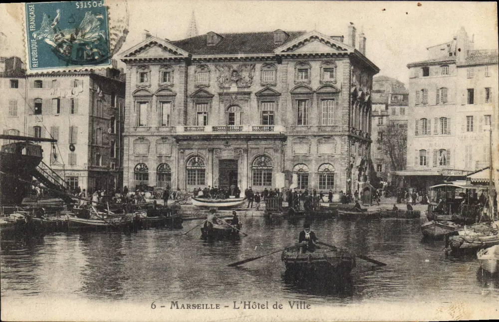 Marseille — L'Hôtel de Ville — éditeur TALDI, n°6 - Anverso