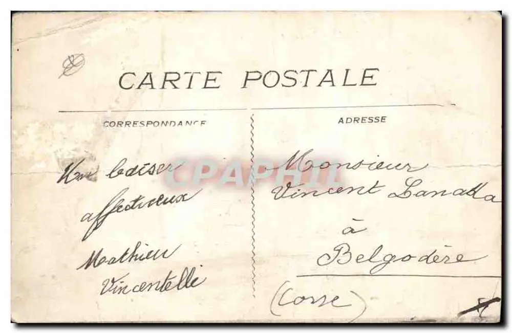 MARSEILLE - Fontaine Bétrangin — éditeur I. C. - Verso