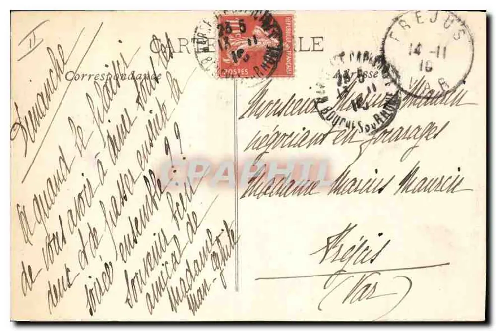 Marselha — Quai de la Fraternité — Edição das Nouvelles Galeries n°26 - Verso