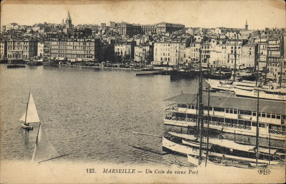 Marseille — Ecke des alten Hafens — E.D. n°122 - Vorderseite