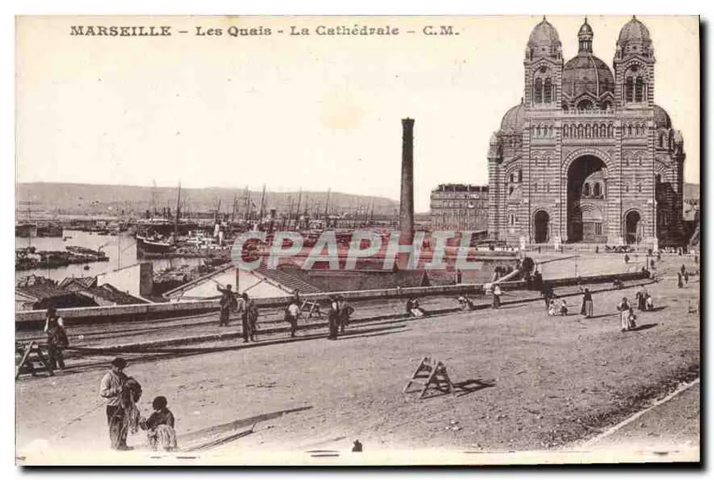 Marselha — Os Quais — A Catedral — C.M. - Frente