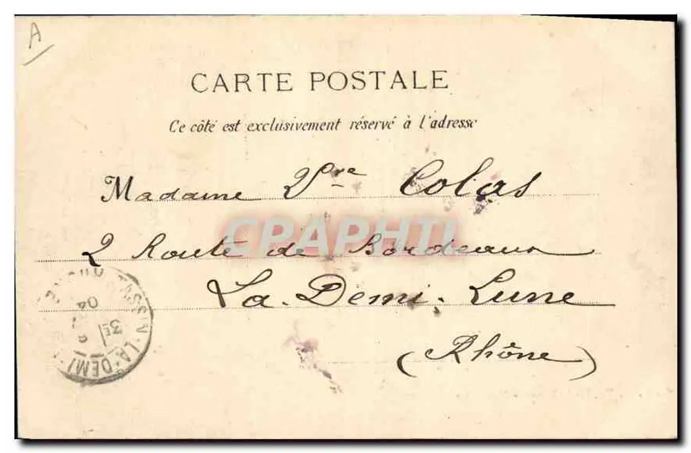 Marseille: Die Kathedrale und Joliette — G.-M., 43, V.-Ch.-de-Rome — Marseille — 161 - Rückseite