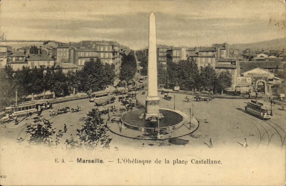 Marseille — A Obélisque da praça Castellane — E.A. n°430 - Frente