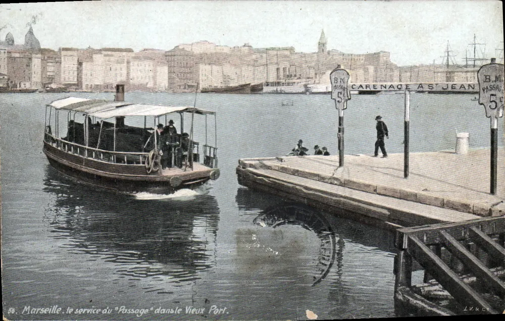 Marseille. der Dienst des "Passage" im Vieux Port — L.V. & Cie, n° 48 - Vorderseite