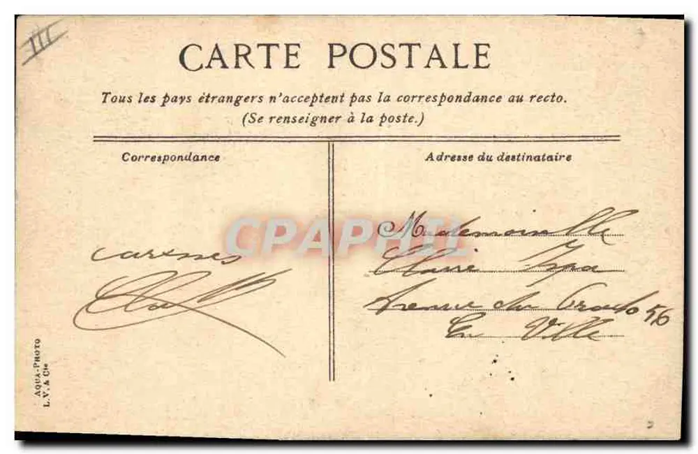 Marseille. der Dienst des "Passage" im Vieux Port — L.V. & Cie, n° 48 - Rückseite