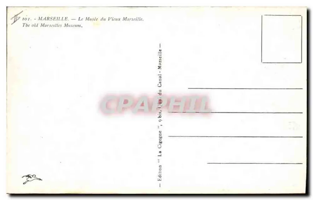 O Museu do Velho Marselha — O Canal do Canal — Edição 'La Cigogne' n°101 - Verso
