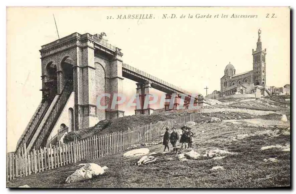 Marsella. N.-D. de la Guardia y los Ascensores — Z.Z. - Anverso
