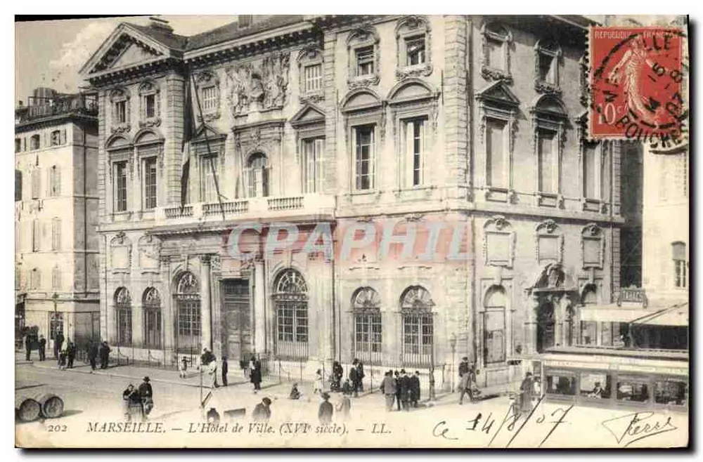Marseille — Das Rathaus (17. Jahrhundert) — LL. n° 202 - Vorderseite