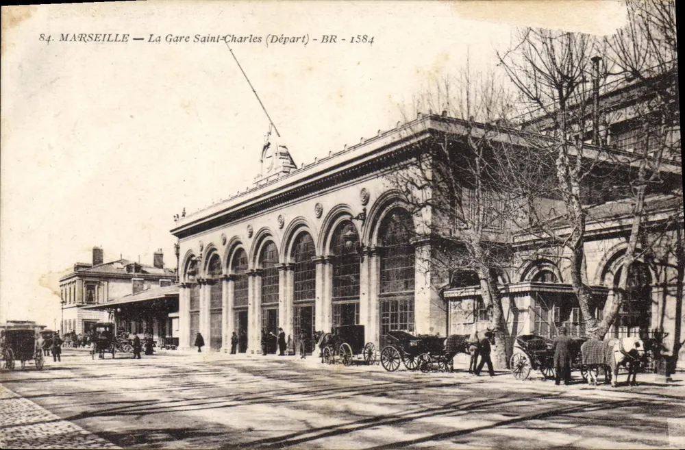 Marseille — Die Gare Saint-Charles (Abfahrt) — BR - 1584 - Vorderseite