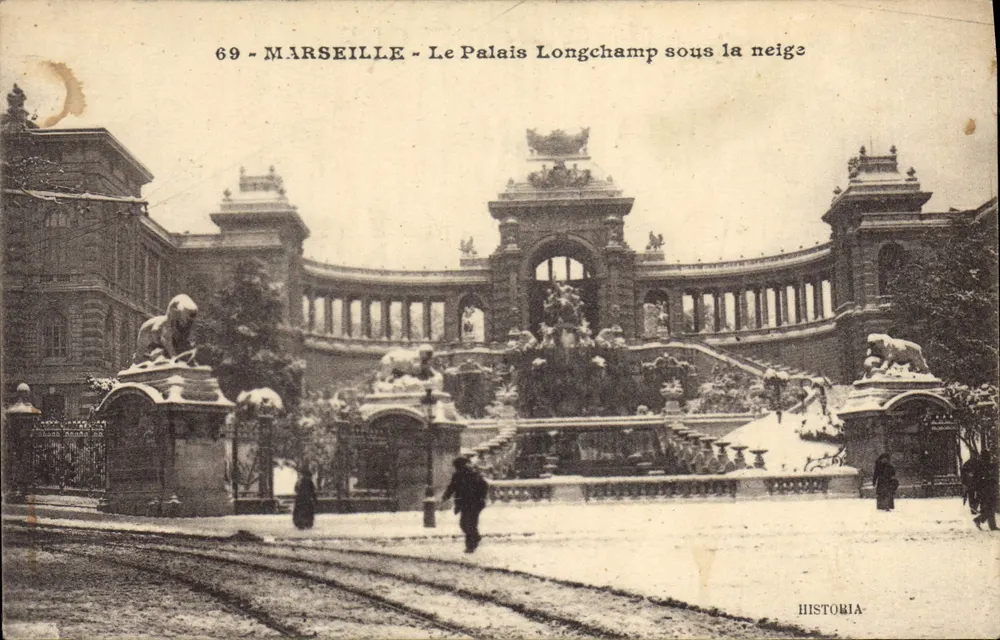 Marseille - Der Palais Longchamp unter Schnee — HISTORIA, Nr. 69 - Vorderseite