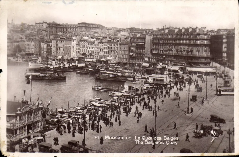 Marseille — O Quai dos Belgas — editor anônimo, n°74 - Frente