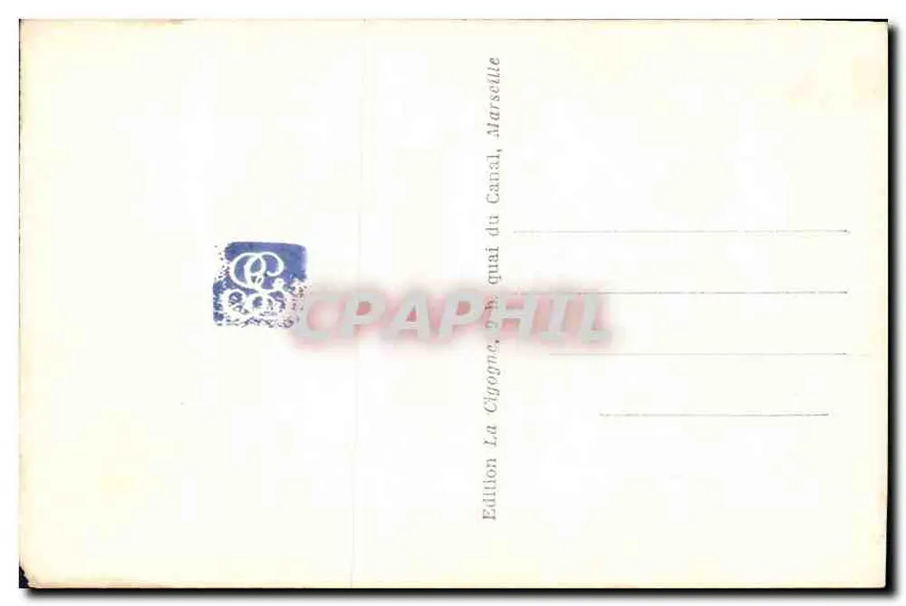 Marselha — A Igreja de São Vicente de Paulo — Edição La Cigogne, Marselha - Verso