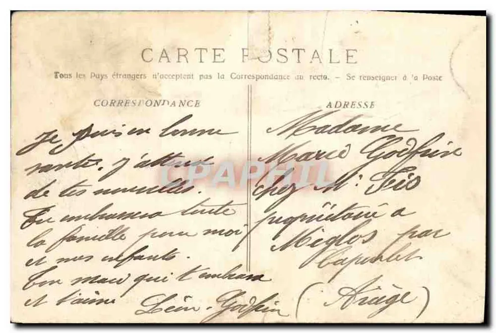 Caserne Busserade — Entrada Principal — Ruat, Editor - Marseille - Verso