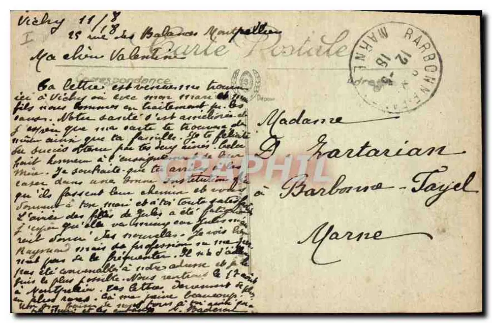 Vichy — Fontes Lucas e Senhoras — LL. - Verso