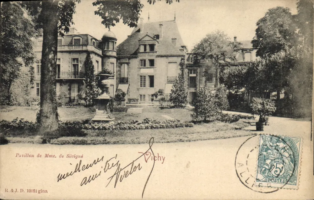 Paviljoen van Madame de Sévigné — Vichy — R. & J. D. 10181 gina - Voorkant