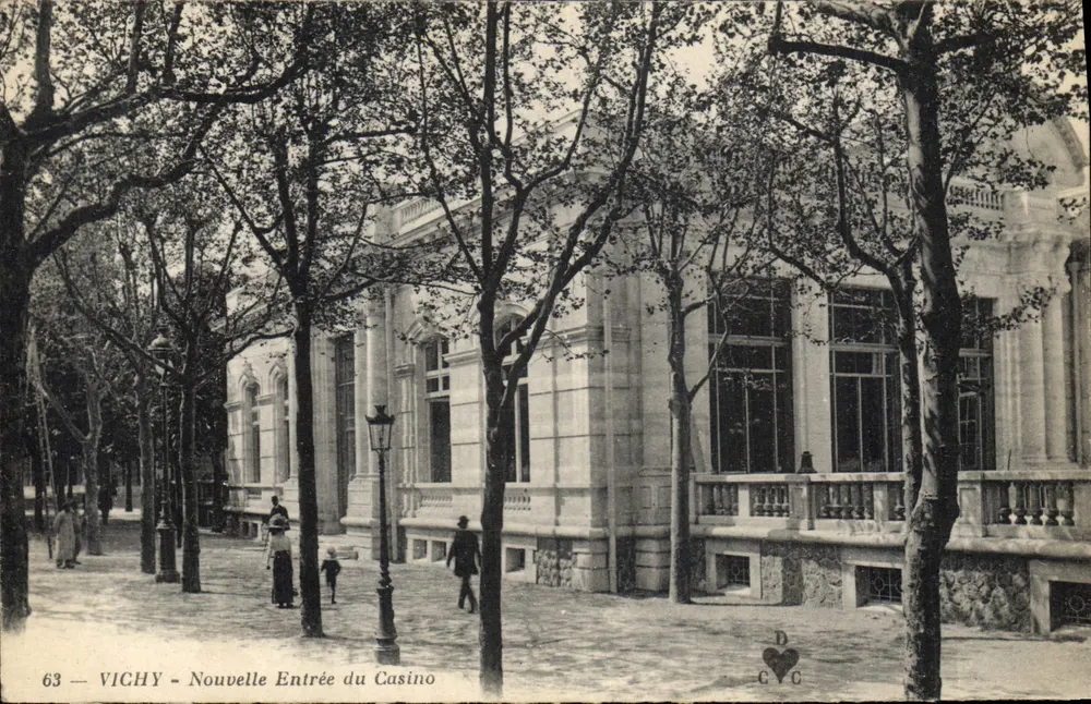 Vichy — Neue Eingang des Casinos — Moderne Ansichtskarte n°63 - Vorderseite