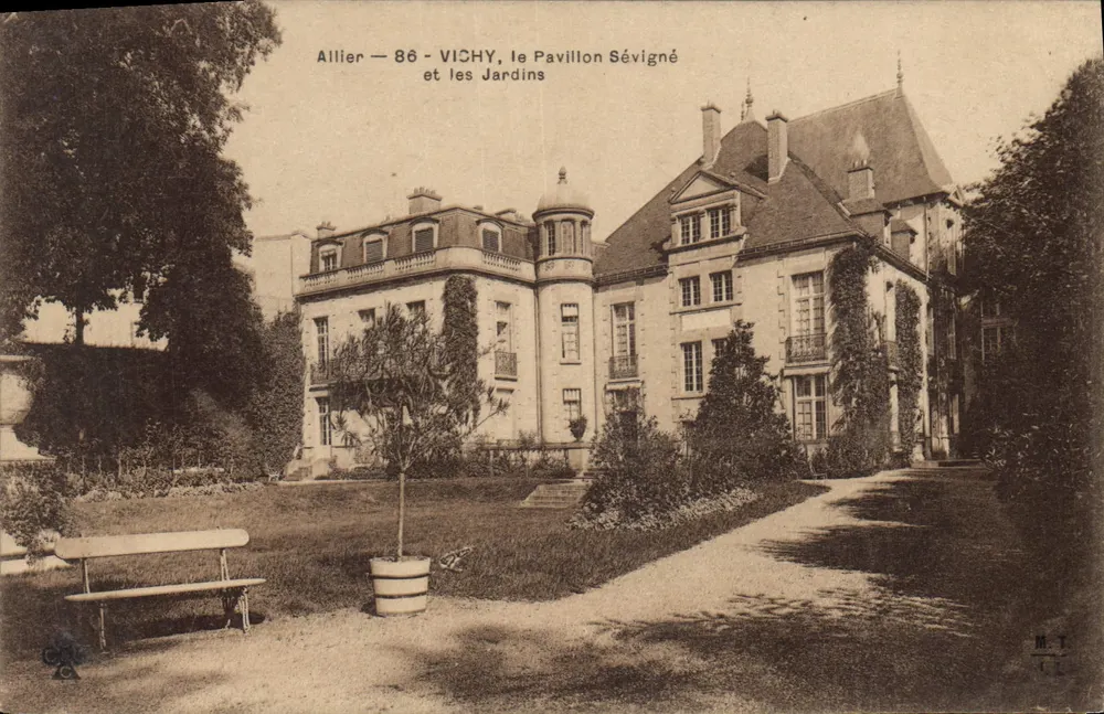 Vichy — Pavillon Sévigné und die Gärten — M.T. (Verlag) - Vorderseite