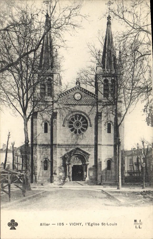 Vichy – Katedra św. Ludwika – Allier – 105 – M. F. I. L. - Awers