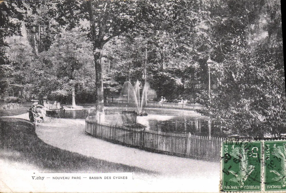 Vichy — Neuer Park — Schwannenteich — unbekannter Verleger - Vorderseite