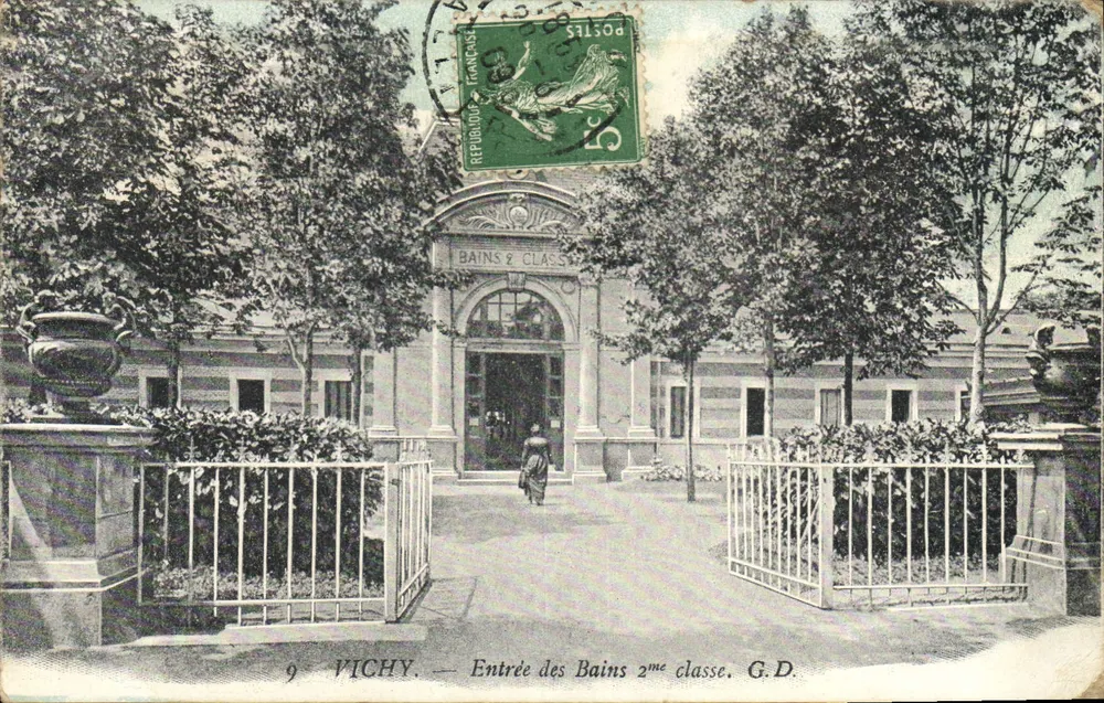 Vichy — Wejście do basenu klasy drugiej — G.D. - Awers