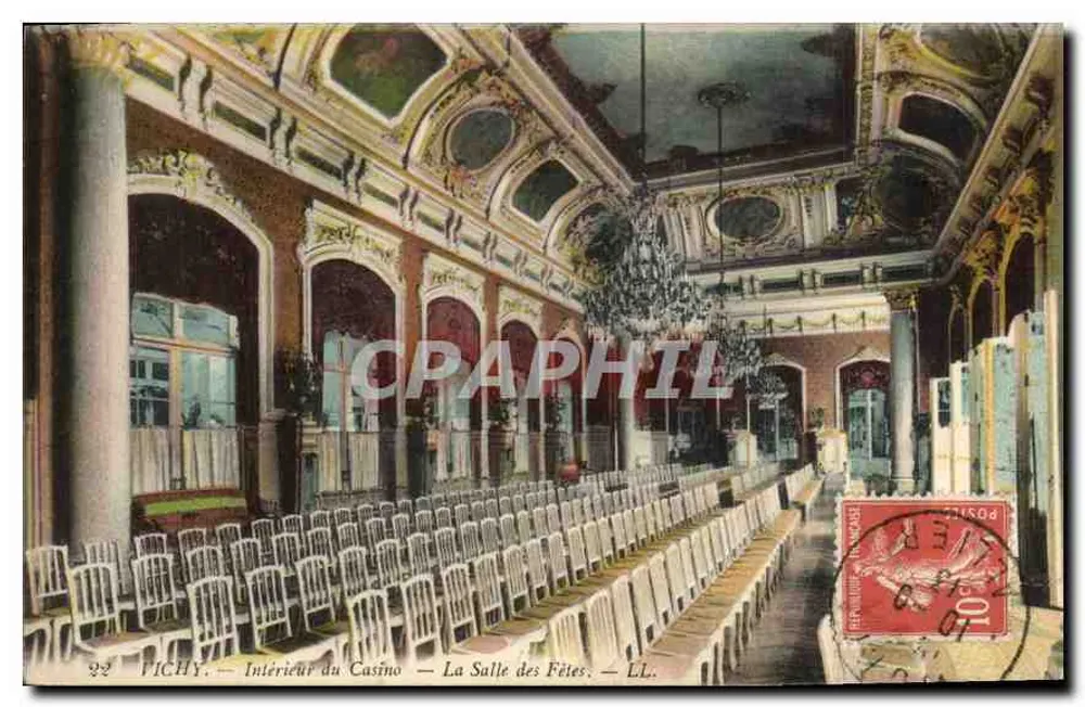 Vichy — Innenansicht des Kasinos — Saal der Feierlichkeiten — LL. - Vorderseite