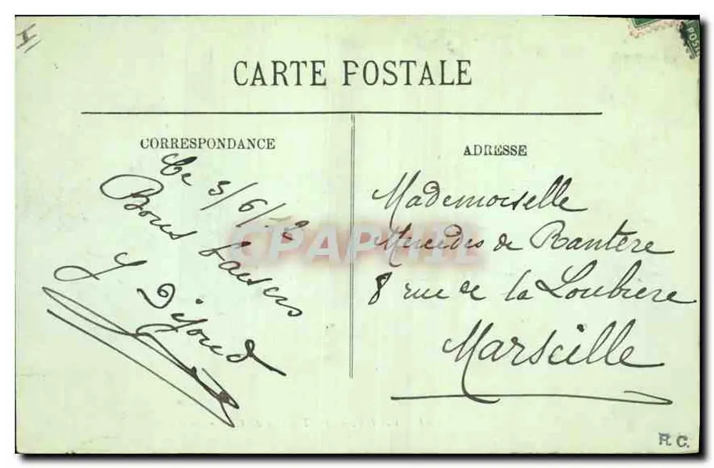 Vichy — A Terrasse do Casino — LL. n°41 - Verso