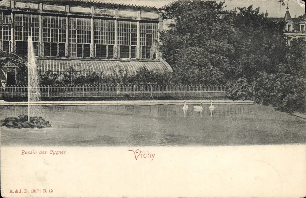 Bassin des Cygnes — Vichy — R.&J.D. 10171 B,12 - Vorderseite