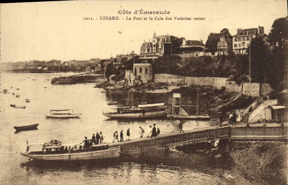 Dinard - Der Hafen und die grünen Launches — Küste der Smaragde, Serie 1011 - Vorderseite